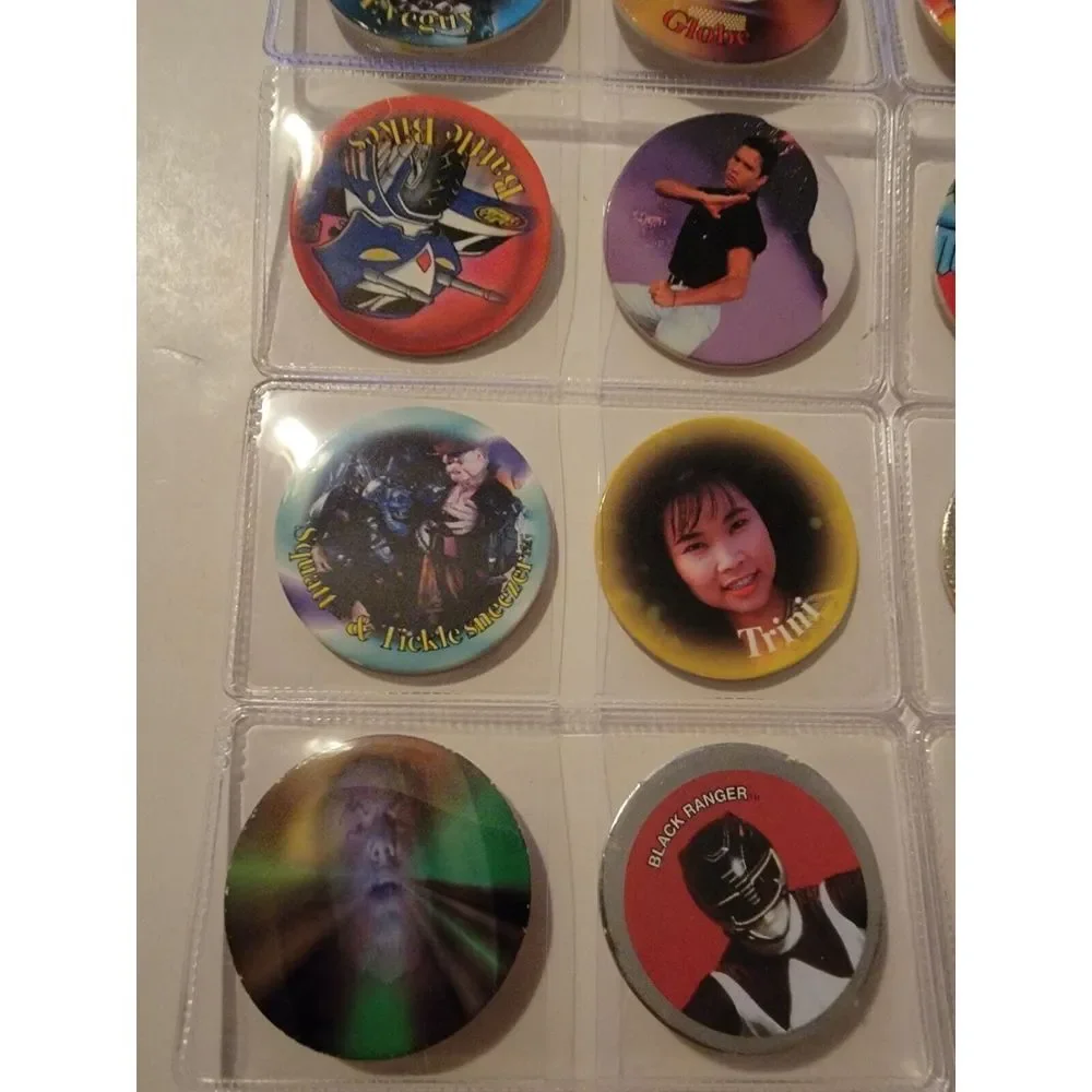 Lot Of 20 Vintage POGs Misc. Mighty Morphin Power Rangers Caps Saban 90s